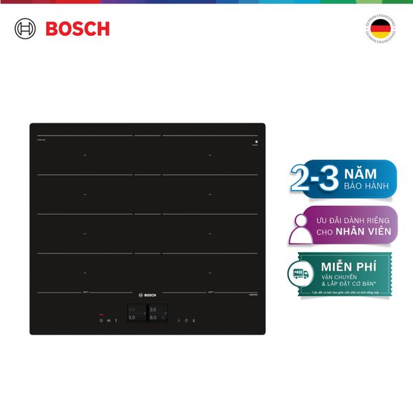 Bếp từ Bosch linh hoạt 4 vùng nấu PXY601JW1E - Series 8 (60cm)