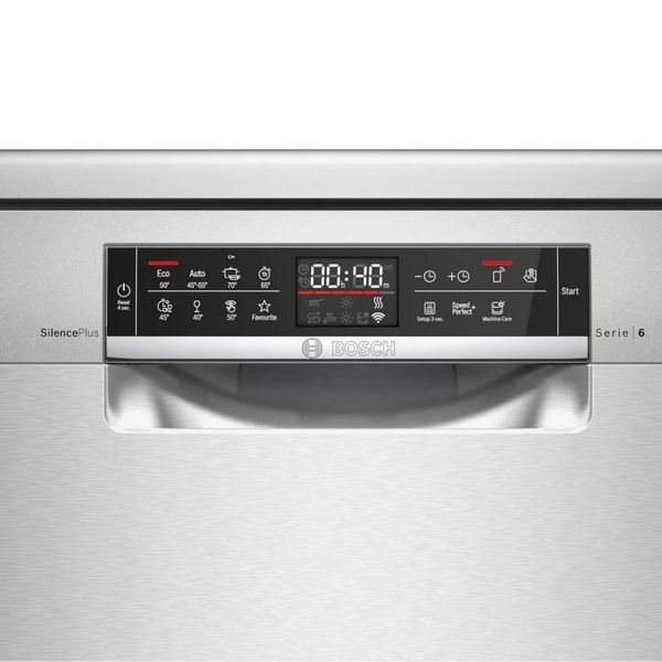 Máy rửa chén độc lập Bosch SMS6ECI93E Inox, chống vân tay (60 cm) - Series 6