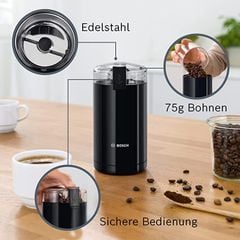 Máy xay cà phê cầm tay Bosch TSM6A013B màu đen