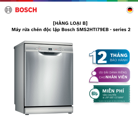 [HÀNG LOẠI B] Máy rửa chén độc lập Bosch SMS2HTI79EB - series 2