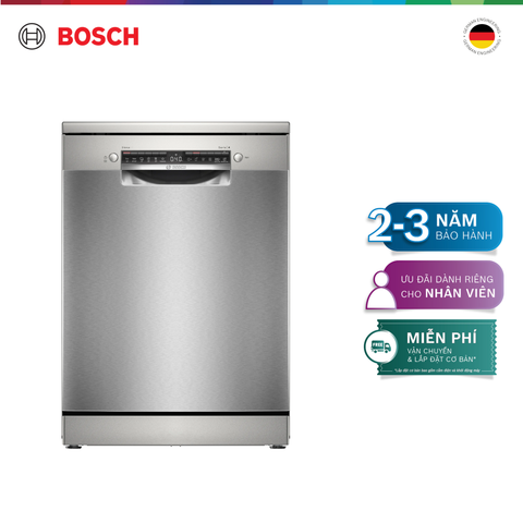 Máy rửa chén độc lập Bosch 14 bộ SMS4HMI07E - Series 4 (60cm, màu inox)