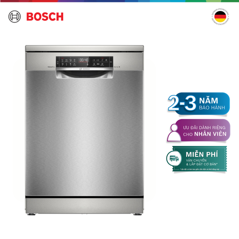 Máy rửa chén độc lập Bosch SMS6ECI93E Inox, chống vân tay (60 cm) - Series 6