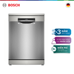 Máy rửa chén độc lập Bosch SMS6ZCI08E Inox, chống vân tay (60 cm) - Series 6