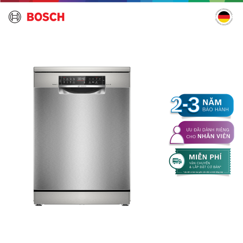 [HÀNG LOẠI B] [NHẬP MÃ HANGB5TR] Máy rửa chén độc lập Bosch 14 bộ SMS6ZCI49EB - Series 6 (60cm, màu inox)