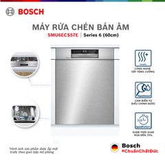 [HÀNG LOẠI B] Máy Rửa Chén Bát Bán Âm 14 Bộ Bosch SMU6ECS57EB - Series 6 (60cm)