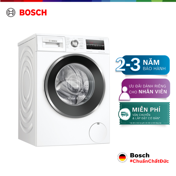 Máy giặt sấy Bosch WNA14400SG 9/6kg, 1400 vòng/phút - Series 4