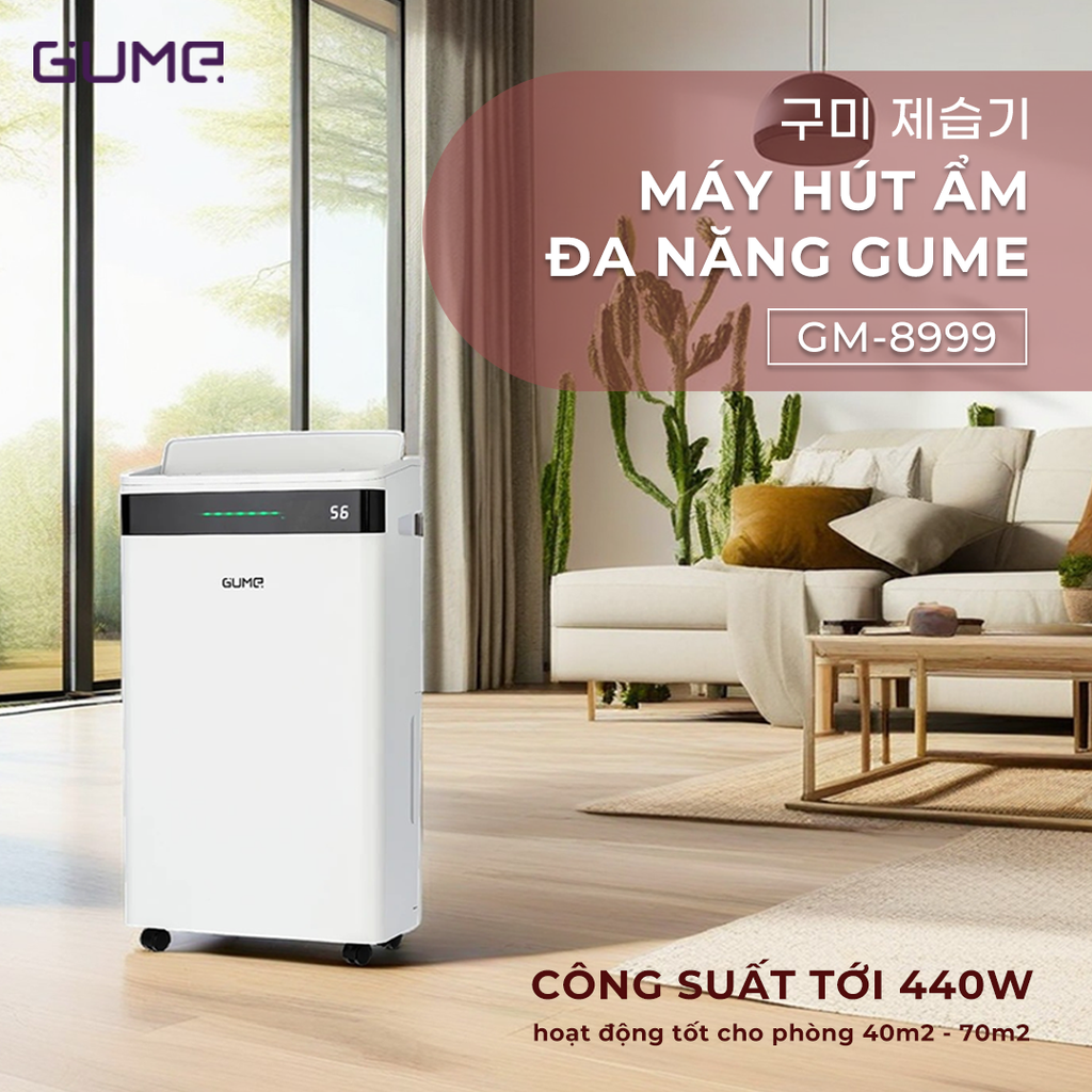 Máy Hút Ẩm Đa Năng Gume Korea- GM-8999 - Bảo Hành 12 Tháng