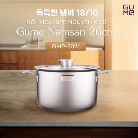  Nồi Inox 18/10 Nguyên Khối Namsan Nồi Lẻ GUME - Bảo hành 1 đổi 1 trong 15 ngày 