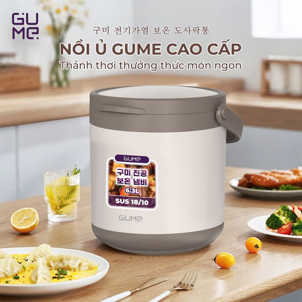 Nồi Ủ Đa Năng Gume Korea GM-2086 - Bảo hành 5 năm – Tiết Kiệm Nhiên Liệu, Tiện Ích Tối Ưu