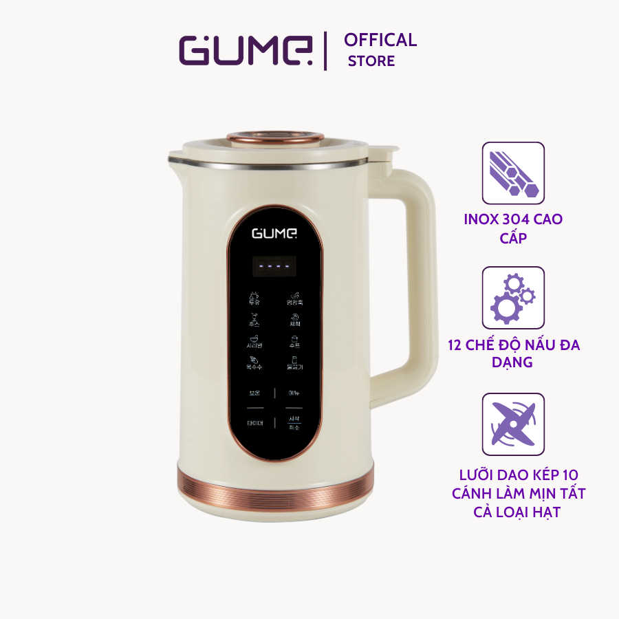 Máy làm sữa hạt mini Pro GUME Hàn Quốc - MSB-02 - Bảo Hành 12 Tháng