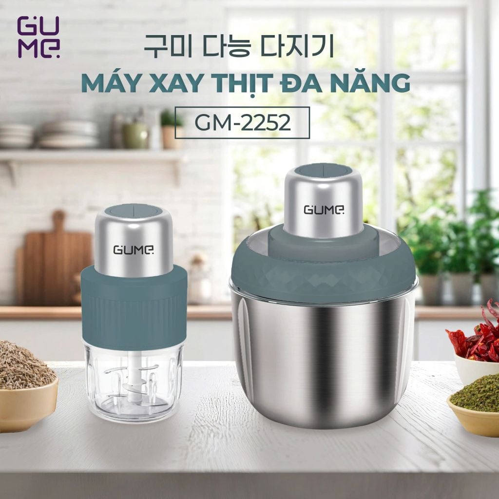 Máy xay thịt đa năng Gume Korea -GM-2252 - Bảo hành 12 tháng