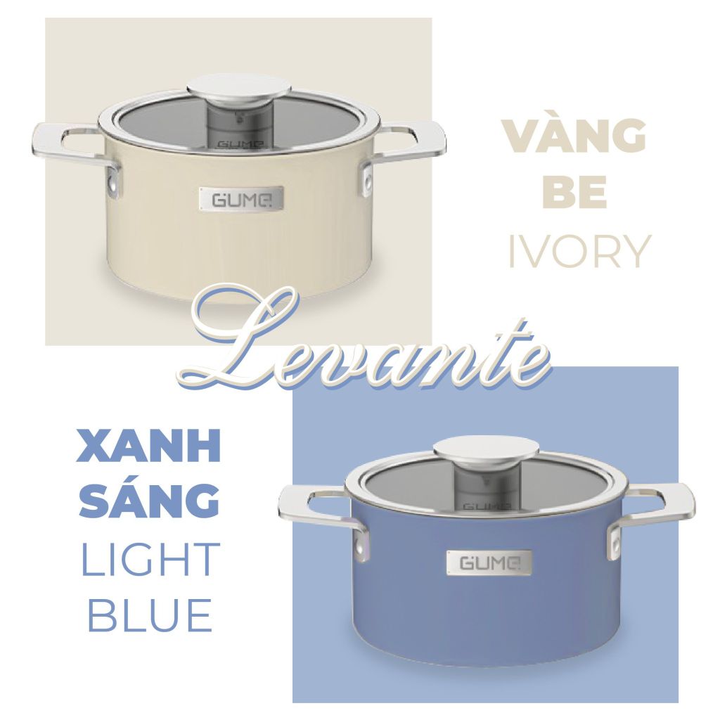 Bộ nồi Lavante 3 lớp liền khối GUME Hàn Quốc  GMP-18 - Bảo Hành 5 năm (3 sản phẩm)
