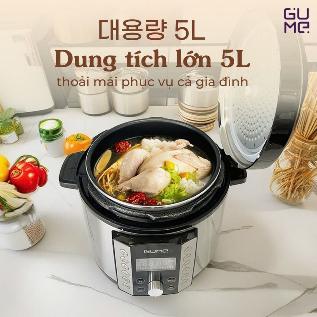 Nồi Áp Suất Đa Năng GUME Hàn Quốc - GPC-2206 - Bảo Hành 12 Tháng