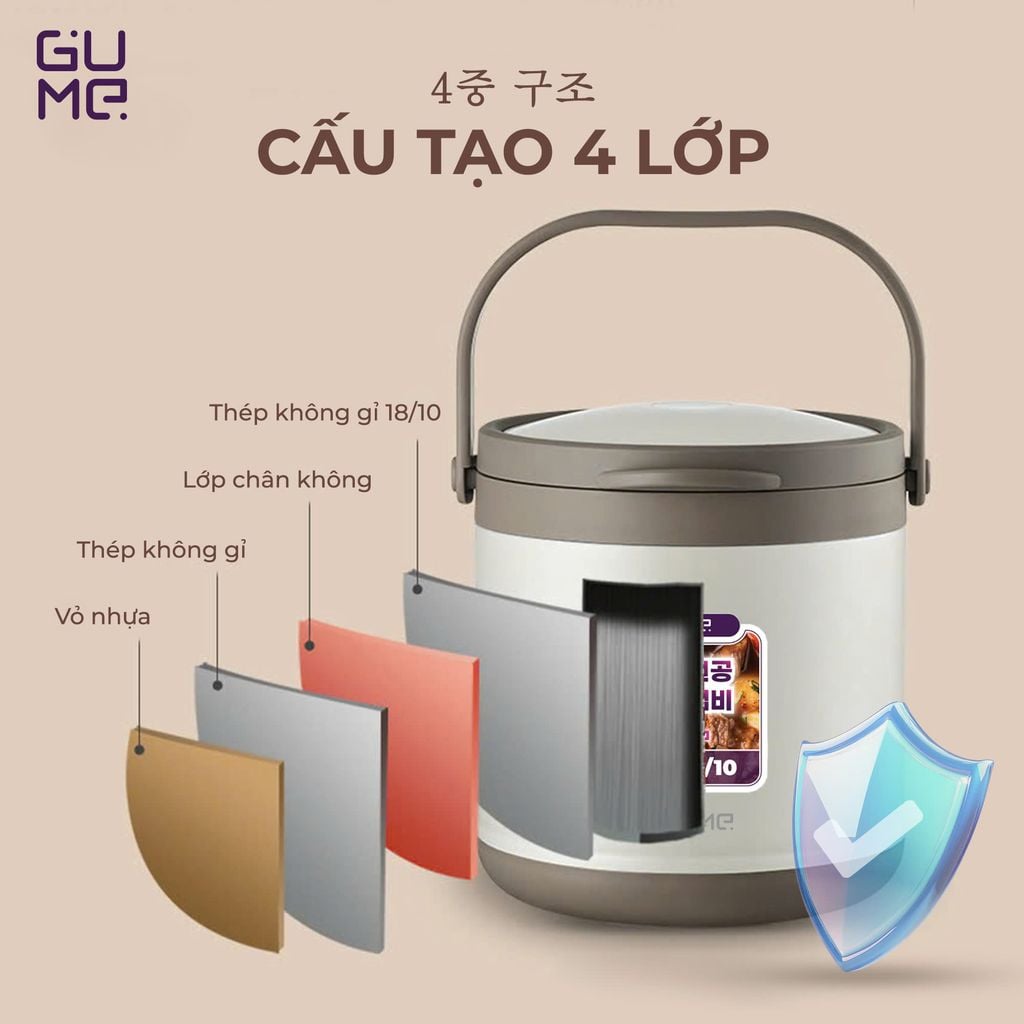 Nồi Ủ Đa Năng Gume Korea GM-2086 - Bảo hành 5 năm – Tiết Kiệm Nhiên Liệu, Tiện Ích Tối Ưu