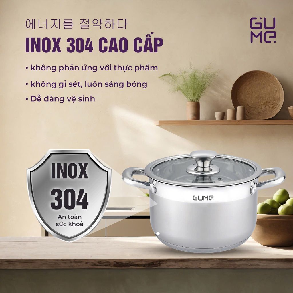 Bộ 3 Nồi Luộc Gà GMP-19 GUME Hàn Quốc - Bảo hành 1 đổi 1 trong 7 ngày