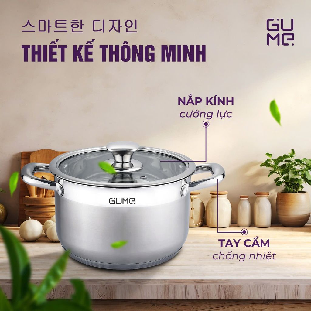 Bộ 3 Nồi Luộc Gà GMP-19 GUME Hàn Quốc - Bảo hành 1 đổi 1 trong 7 ngày