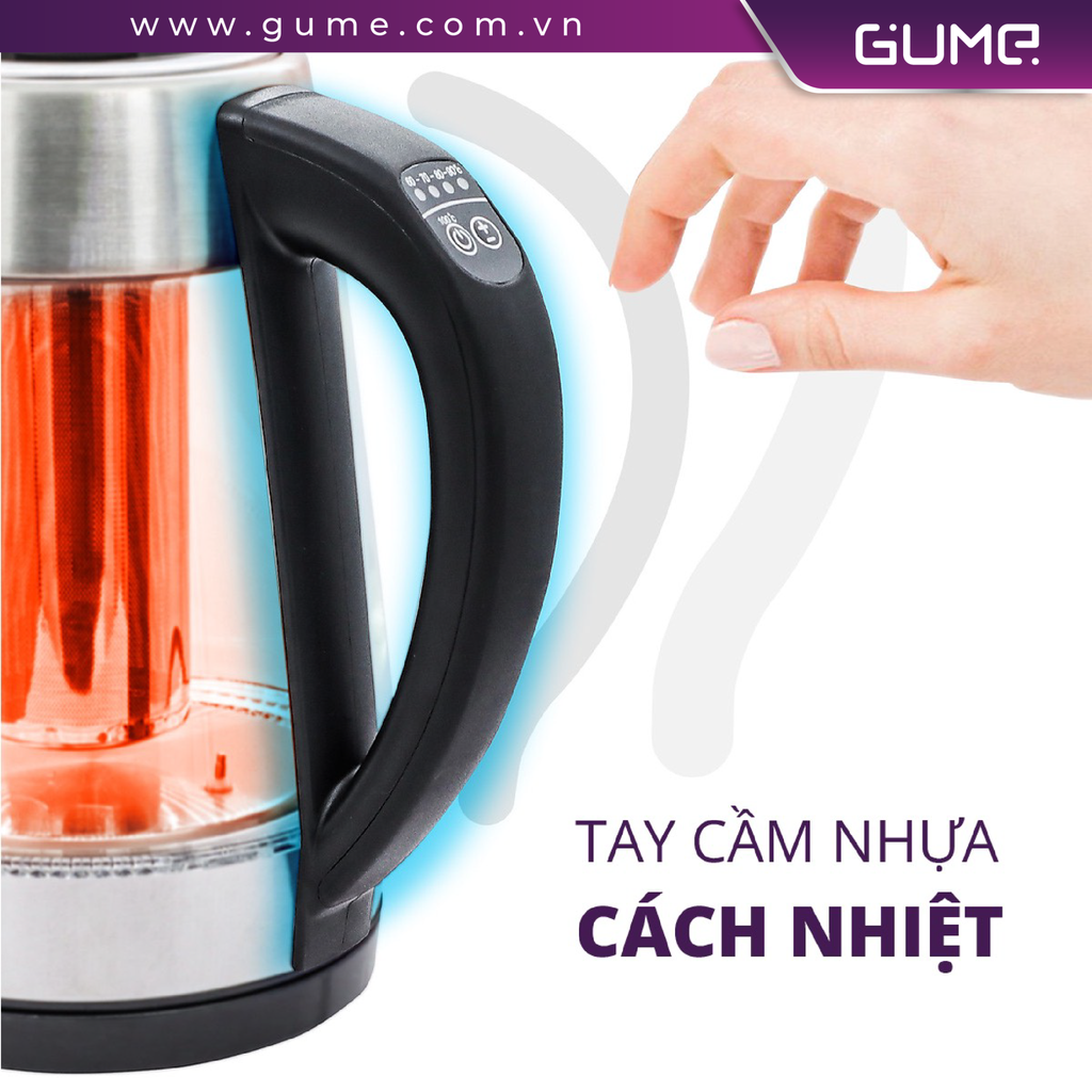 Ấm Siêu Tốc Cách Nhiệt Hàn Quốc GMEK-2202 GUME Hàn Quốc - Bảo Hành 12 Tháng Lỗi 1 Đổi 1