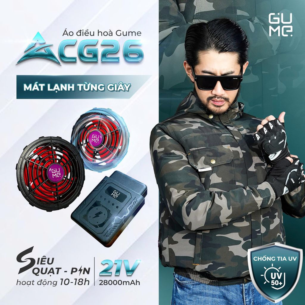 Áo điều hòa GUME ACG-26 Hàn Quốc Chống Tia UV - Bảo Hành 1 Đổi 1