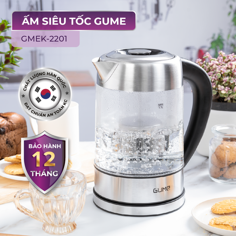  Ấm Siêu Tốc Cách Nhiệt Cao Cấp GMEK-2201 GUME Hàn Quốc - Bảo Hành 12 Tháng Lỗi 1 Đổi 1 