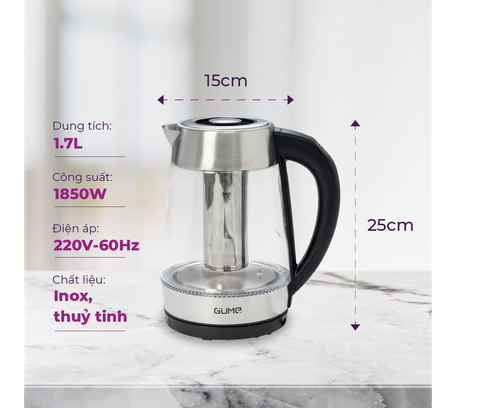  Ấm Siêu Tốc Cách Nhiệt Hàn Quốc GMEK-2202 GUME Hàn Quốc - Bảo Hành 12 Tháng Lỗi 1 Đổi 1 