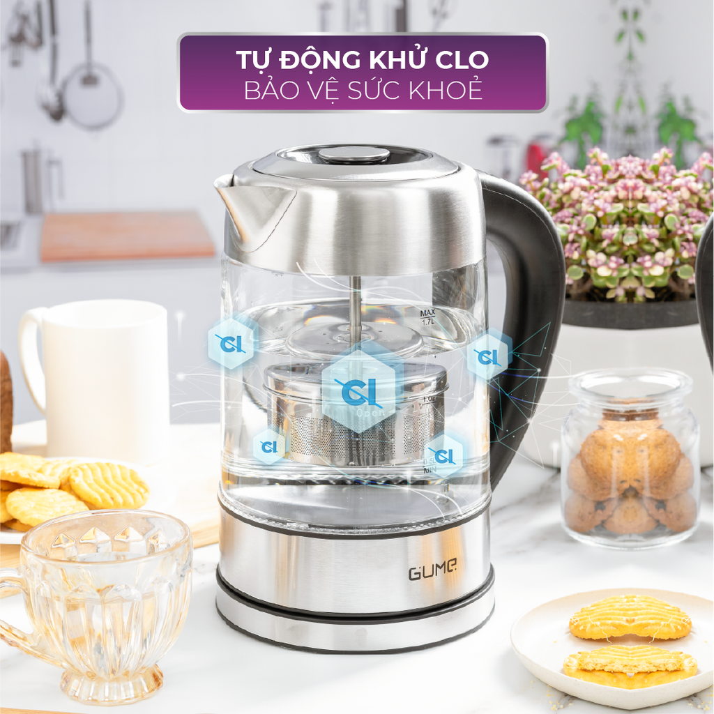 Ấm Siêu Tốc Cách Nhiệt Cao Cấp GMEK-2201 GUME Hàn Quốc - Bảo Hành 12 Tháng Lỗi 1 Đổi 1