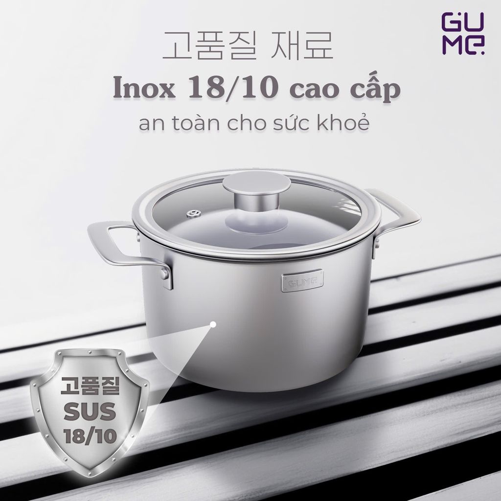 Bộ Nồi Namsan 4PCS GMP-3426 GUME - Bảo hành 1 đổi 1 trong 15 ngày