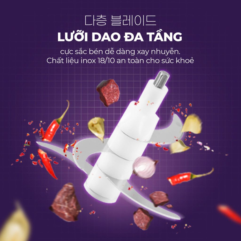 Máy xay thịt đa năng Gume Korea -GM-2252 - Bảo hành 12 tháng