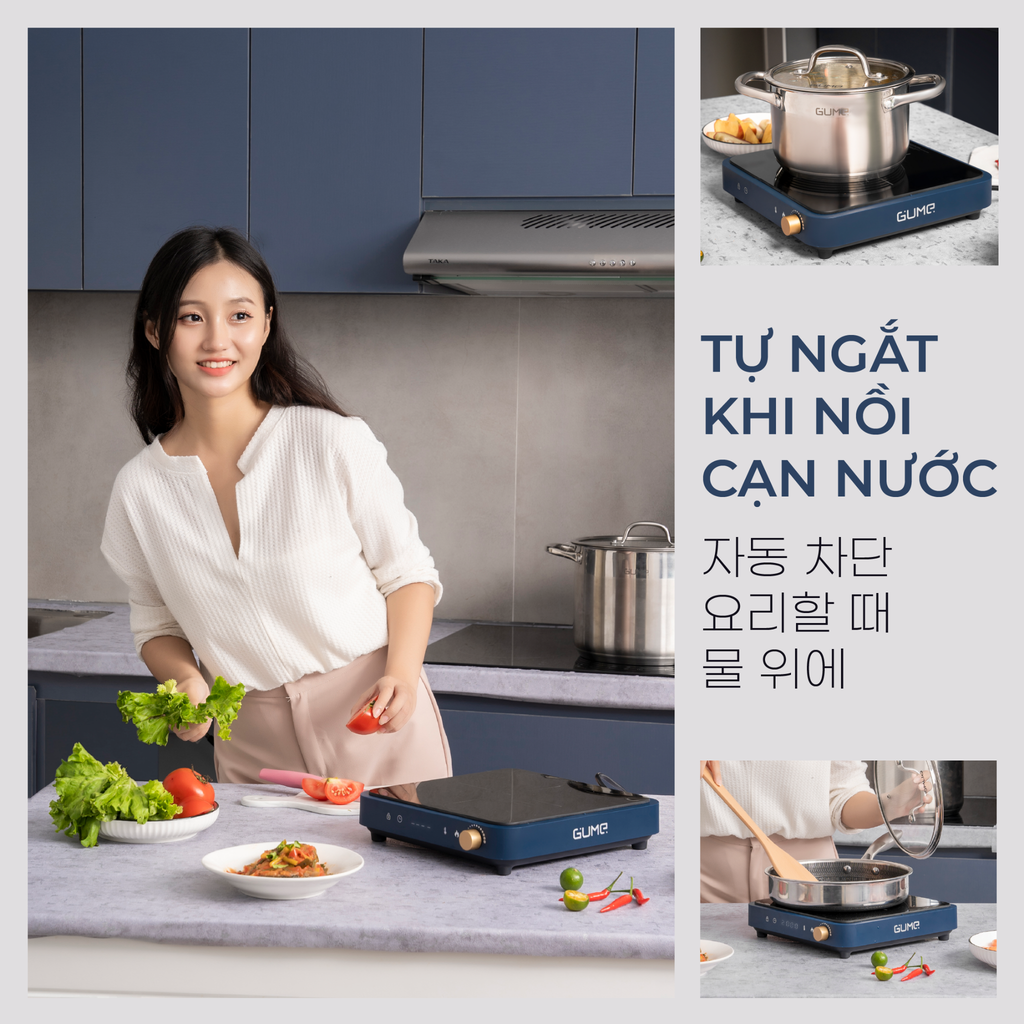 Bếp Từ Đơn GIC LITE 02 GUME Hàn Quốc - GIC-02 - Bảo Hành 12 Tháng