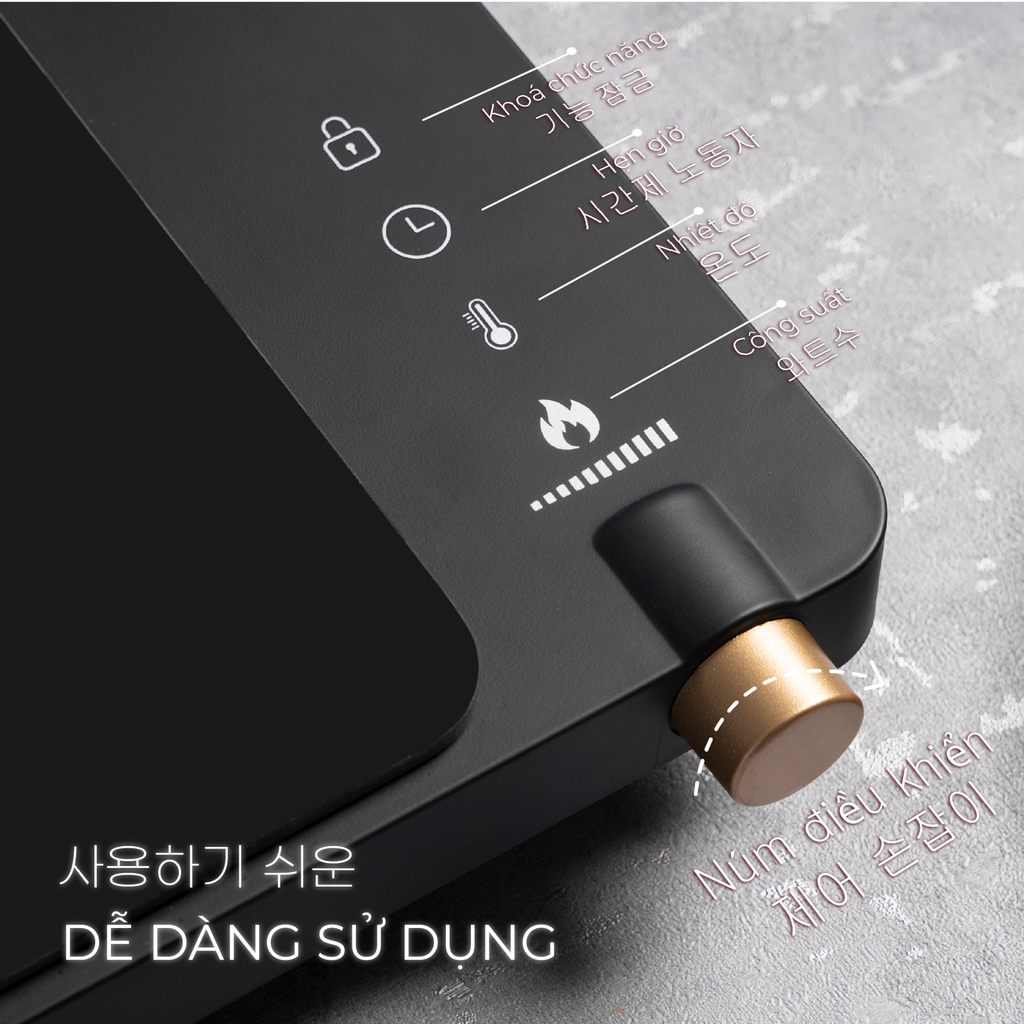 Bếp Từ Đơn GIC LITE-01 GUME Hàn Quốc - GIC-01- Bảo Hành 12 Tháng