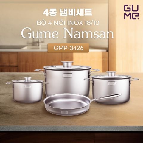  Bộ Nồi Namsan 4PCS GMP-3426 GUME - Bảo hành 1 đổi 1 trong 15 ngày 