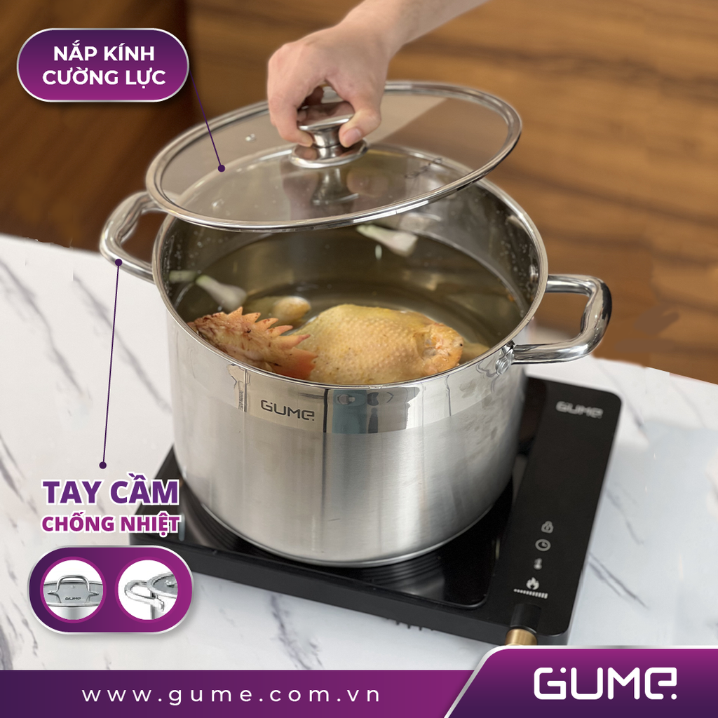 Bộ 3 nồi luộc gà Gume - Hàng chính hãng - Bảo hành 5 năm