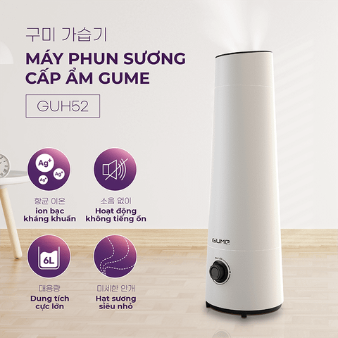  Máy phun sương cấp ẩm GUME GUH-52 - Chính hãng GUME KOREA 