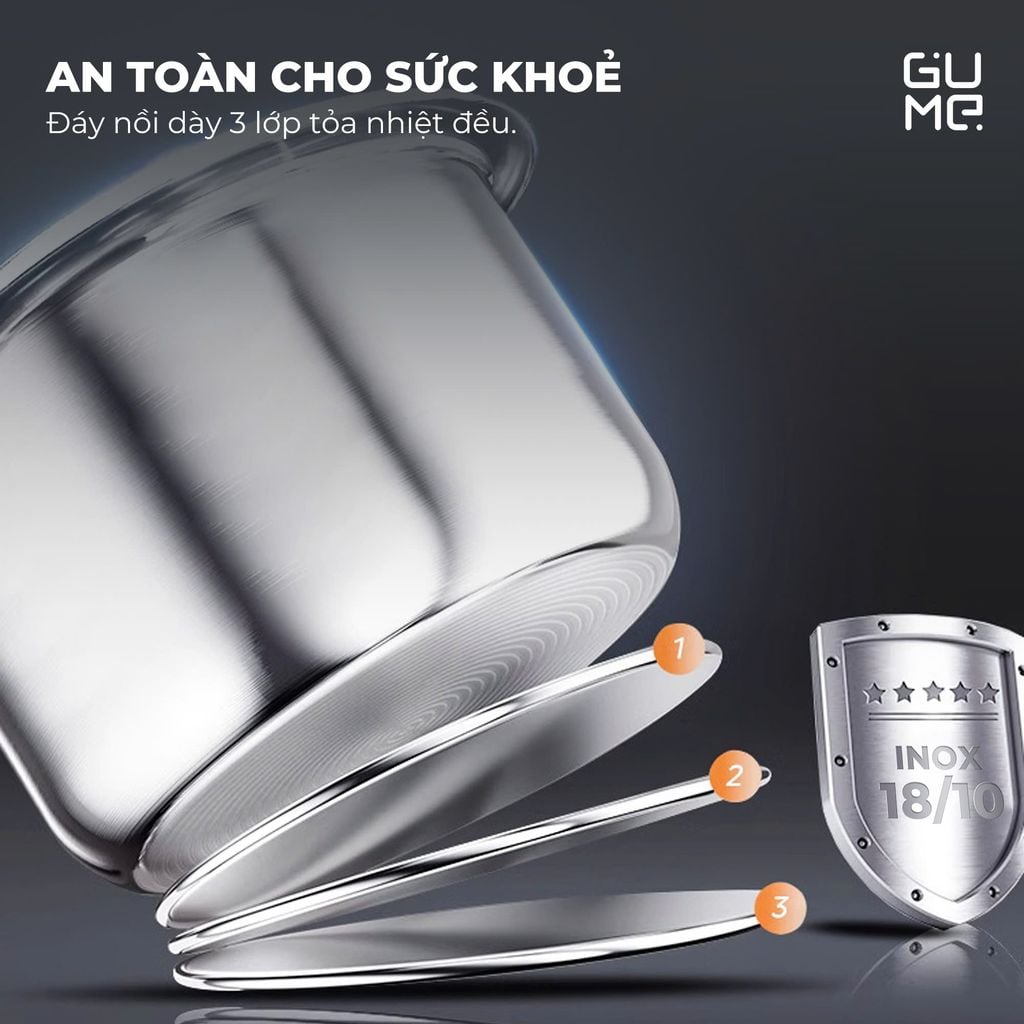 Nồi Áp Suất Điện Đa Năng Gume Korea Chính Hãng Giá Tốt - Bảo Hành 12 Tháng