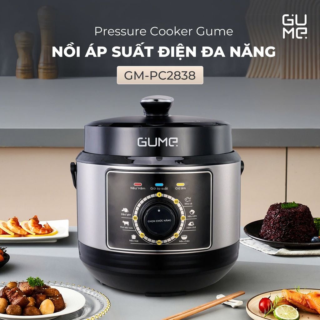 Nồi Áp Suất Điện Đa Năng Gume Korea Chính Hãng Giá Tốt - Bảo Hành 12 Tháng