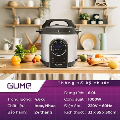 Nồi áp suất điện đa năng GUME