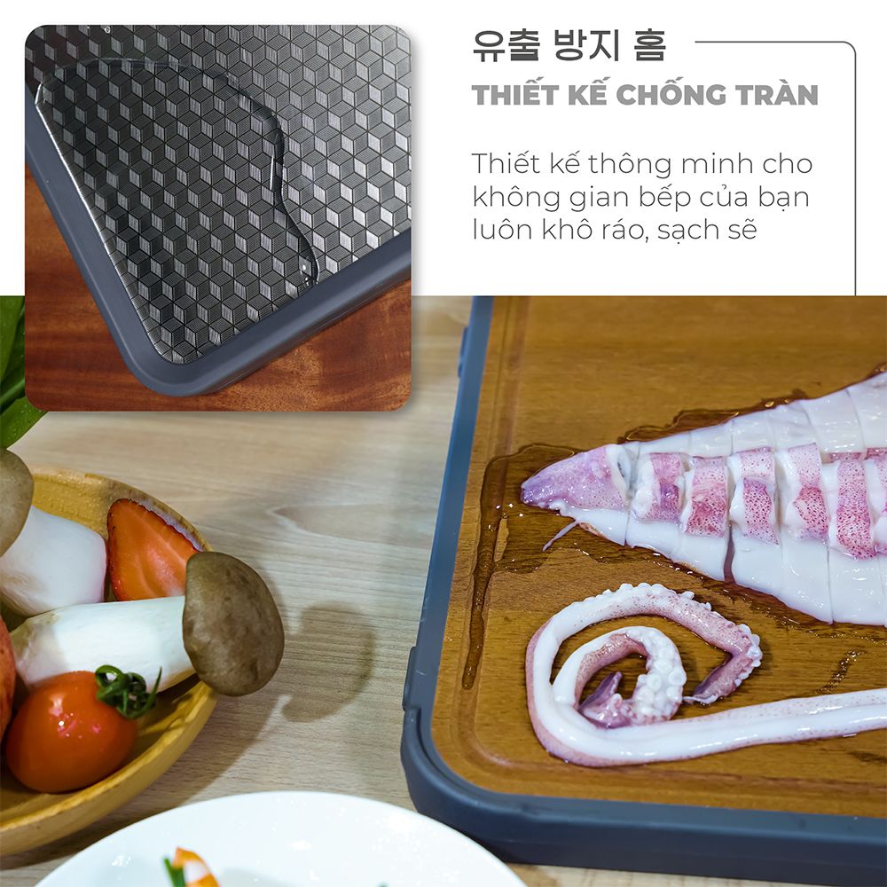 Thớt 2 Mặt Kháng Khuẩn Cao Cấp Gume Hàn Quốc- TGI-01  - Bảo Hành 1 đổi 1 trong 15 ngày