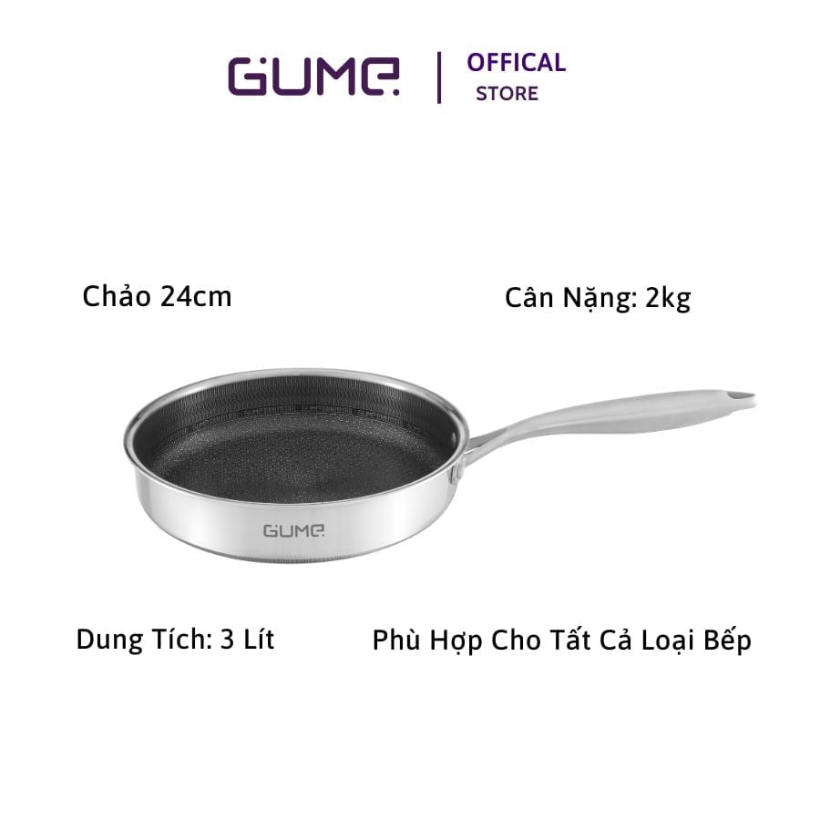 Chảo Chống Dính Cao Cấp GUME Hàn Quốc - Bảo Hành 12 Tháng