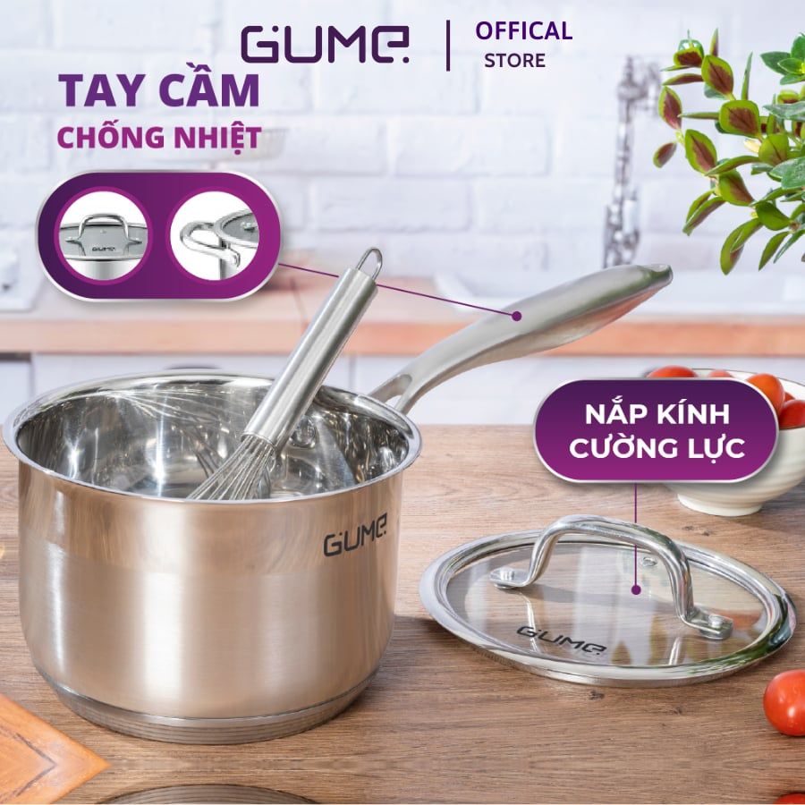 Quánh Inox cao cấp Gume Hàn Quốc - Bảo hành 1 năm