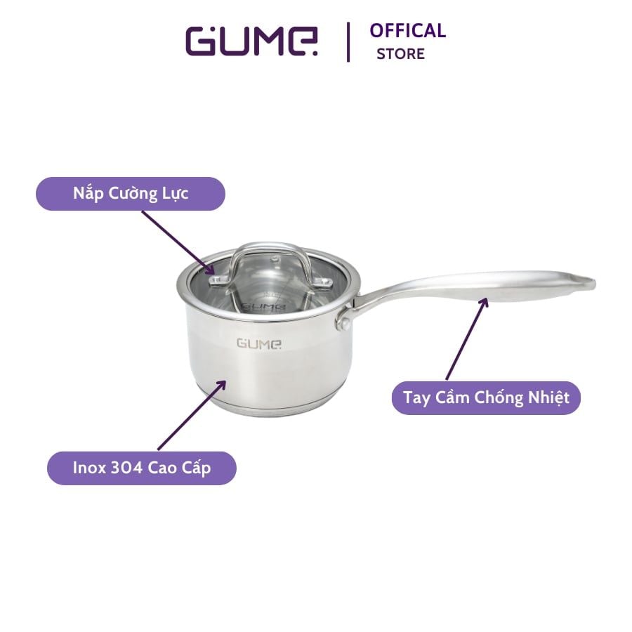 Quánh Inox Cao Cấp GUME Hàn Quốc - Bảo Hành 12 Tháng