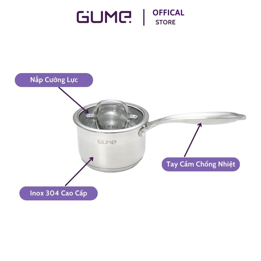 Quánh Inox cao cấp Gume Hàn Quốc - Bảo hành 1 năm