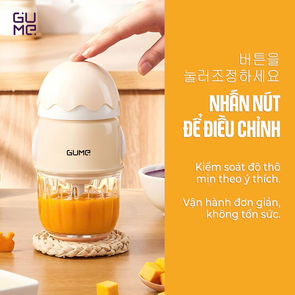 MÁY XAY ĂN DẶM HÀN QUỐC CHÍNH HÃNG GM-2212 GUME - BẢO HÀNH 1 NĂM