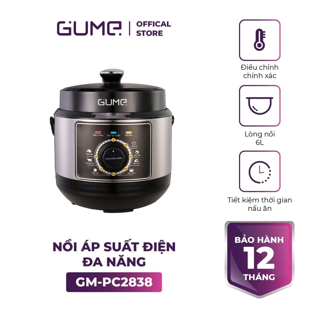 Nồi Áp Suất Điện Đa Năng Gume Korea Chính Hãng Giá Tốt - Bảo Hành 12 Tháng