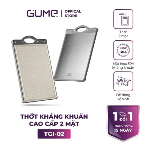  Thớt Kháng Khuẩn Cao Cấp 2 Mặt GUME KOREA- TGI-02 - Bảo hành 1 đổi 1 trong 15 ngày 