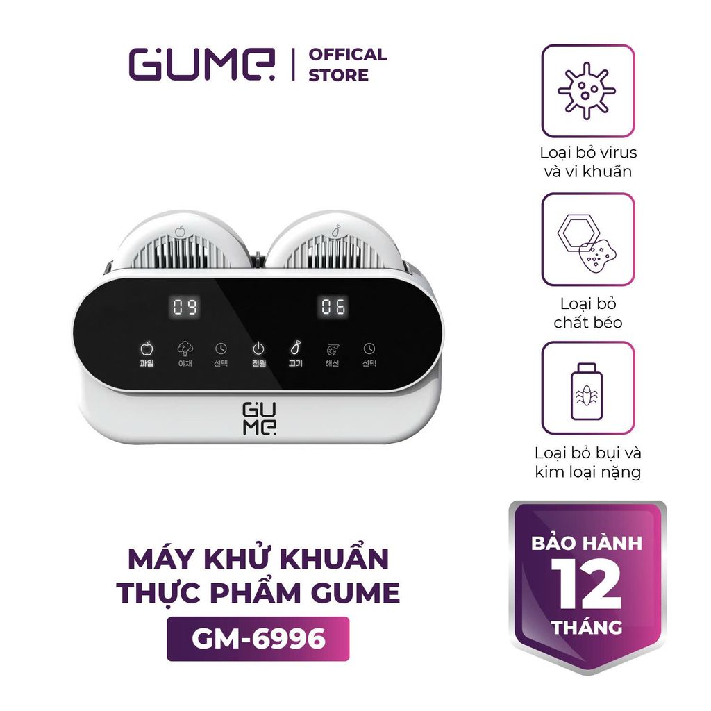 MÁY KHỬ KHUẨN GUME GM-6996 GUME HÀN QUỐC - BẢO HÀNH 12 THÁNG