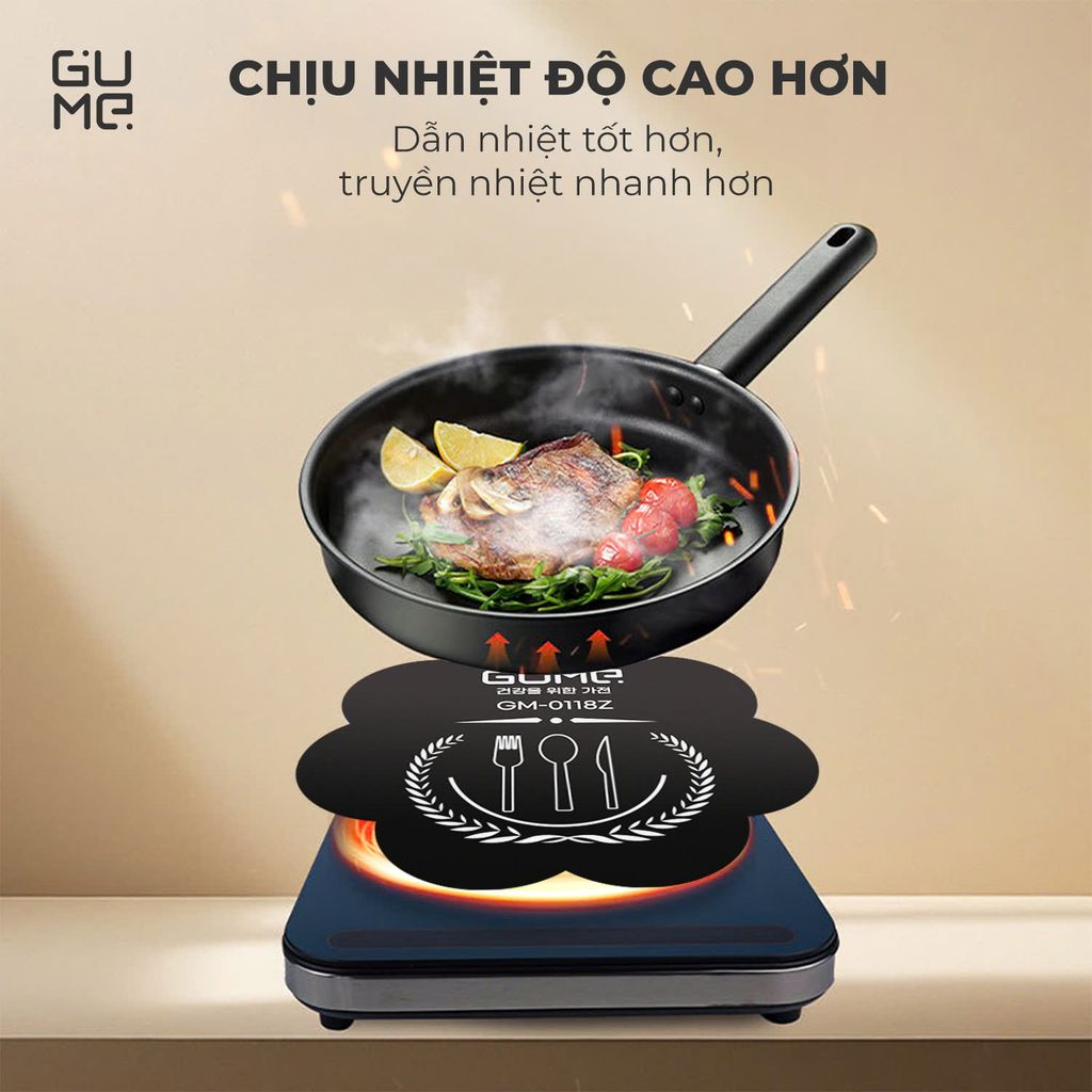 Miếng lót silicon chống trầy xước mặt bếp từ GUME Hàn Quốc Chính Hãng GM-0118Z - Bảo hành 1 đổi 1 trong 15 ngày