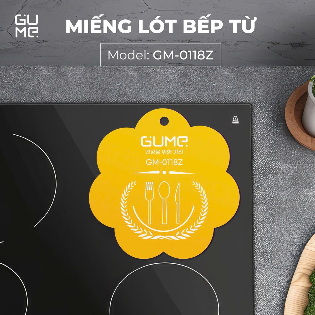 Miếng lót silicon chống trầy xước mặt bếp từ GUME Hàn Quốc Chính Hãng GM-0118Z - Bảo hành 1 đổi 1 trong 15 ngày