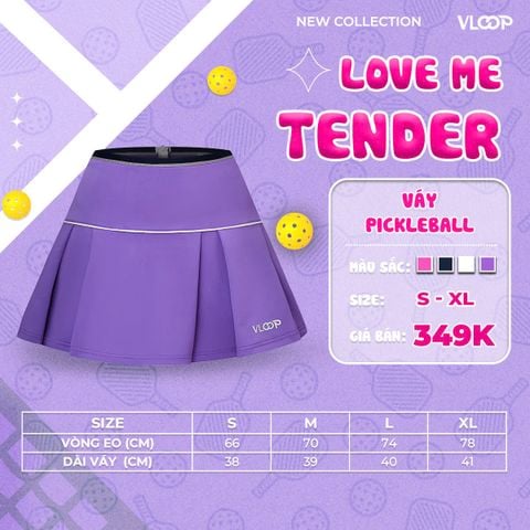 Váy Pickleball VLOOP màu tím - BST LOVE ME TENDER