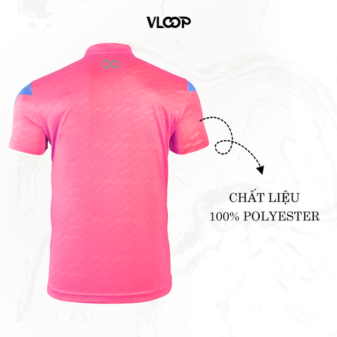 Áo thể thao KLOOP màu hồng chất thun lạnh co giãn thoáng khí thoải mái - BST INFINITY CHALLENGE