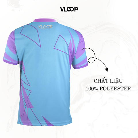 Áo thun thể thao màu xanh thiên thanh chất thun co giãn chống nhăn thoáng khí - BST KLOOP MÙA HÈ