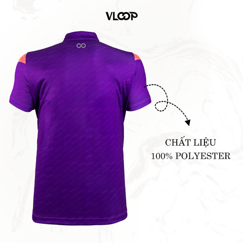 Áo thể thao KLOOP màu tím chất thun lạnh co giãn thoáng khí thoải mái - BST INFINITY CHALLENGE